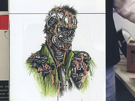 当初構想されていた2作目終盤のT-800(「Stan Winston Effect」より)