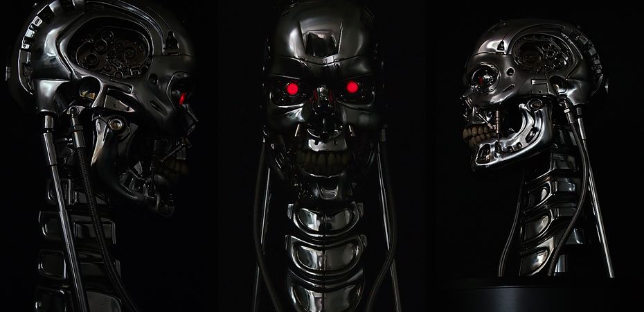 T 800 Animatronic Bust Ver 2 2 T1版ターミネーター可動モデル